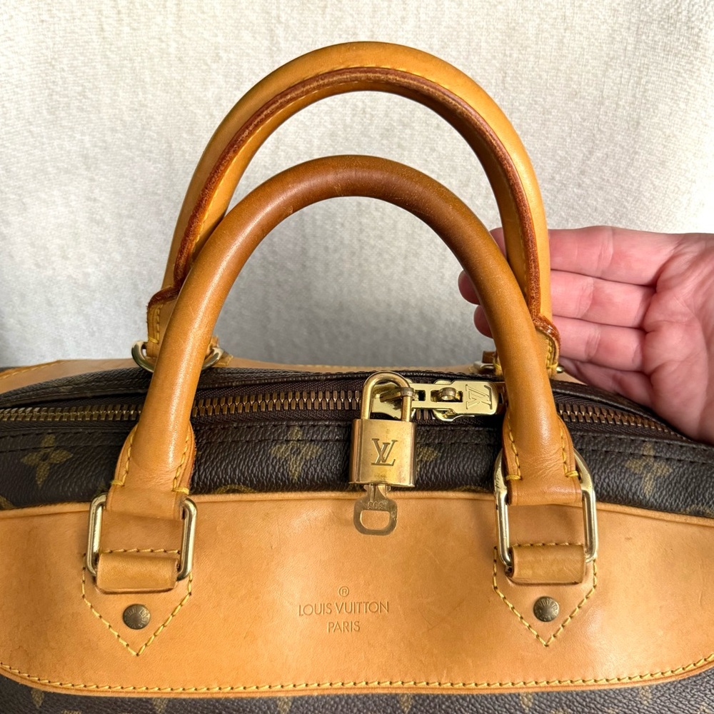 Authentic Louis Vuitton Alizé travel bag M41393 brown monogram LV canvas unisex - Picture 13 of 16